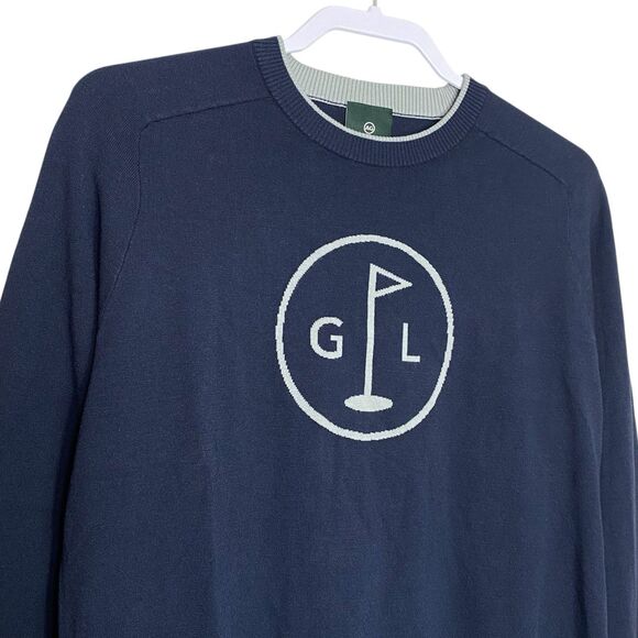 AG Adriano Goldschmied Sweater Mens M Blue Golf Preppy Pullover Lightweight NEW - Picture 4 of 9